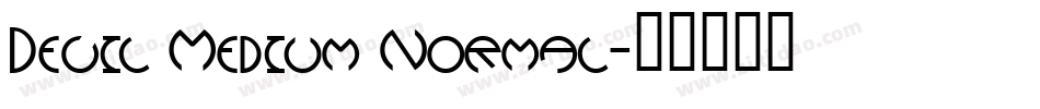 Devil Medium Normal字体转换